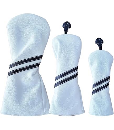 SHARK-White Guiote ゴルフヘッドカバー Golf head covers クラブヘッドカバー ウッドカバー ドライバー 新デザイン 交換可能な番号タグ付き（#2.#3.#4.#5.X) 4個セット Amazon.co.jp: Guiote ゴルフヘッドカバー Golf head covers クラブ